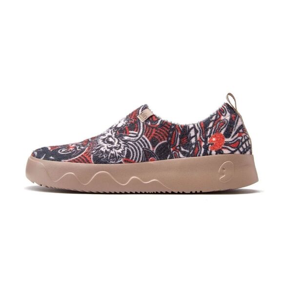 UIN Women's Walking Travel Shoes Slip On Sneakers (ANTIQUE MASK TOLEDO IX) - Picture 3 of 8